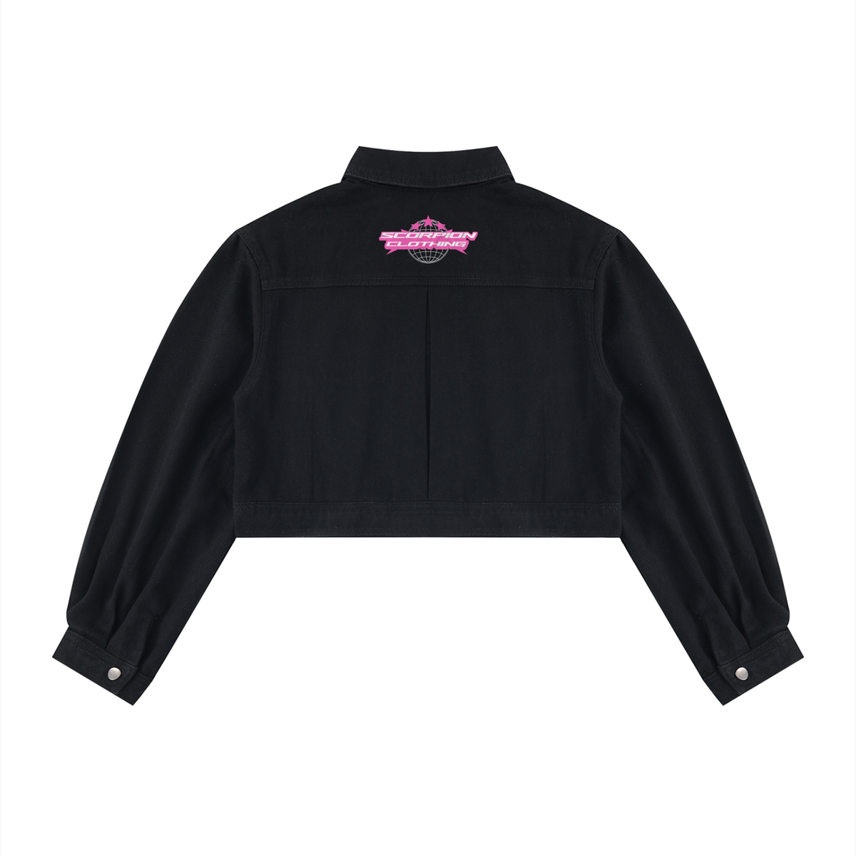 Toxic Bloom Denim Crop