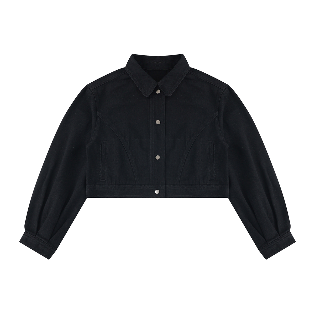 Toxic Bloom Denim Crop