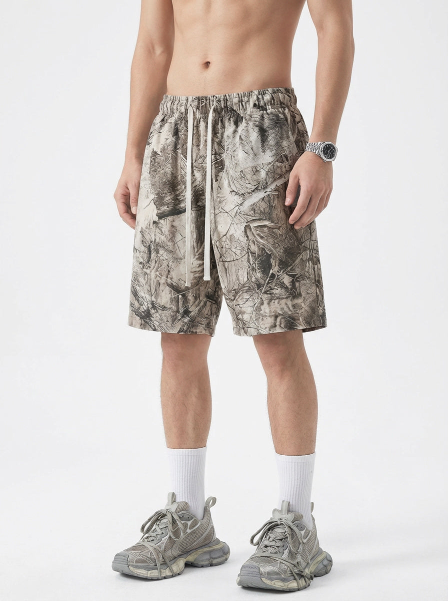 240GSM Men’s Relaxed Fit Camouflage Shorts Branch Camouflage