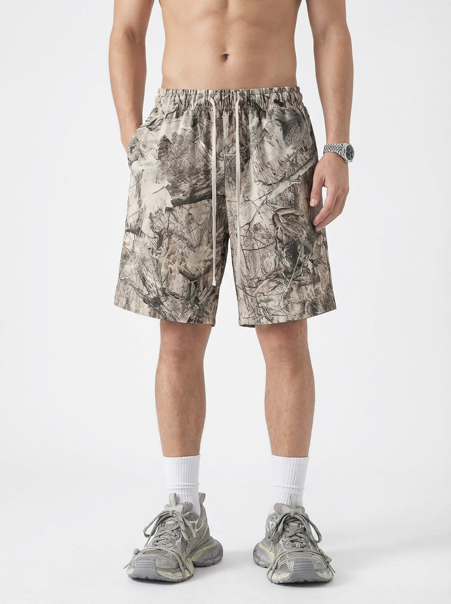 240GSM Men’s Relaxed Fit Camouflage Shorts Branch Camouflage
